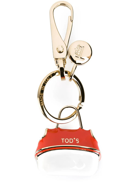  Tod's Logo Tote Keyring - Red 