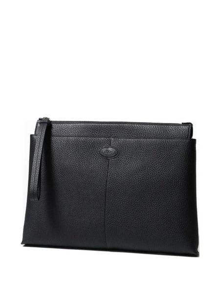  Tod's Medium Leather Document Holder - Black 