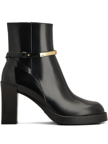  Tod's 100mm Ankle Boots - Black 