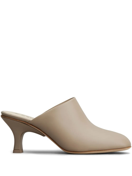  Tod's 65mm Leather Mules - Neutrals 