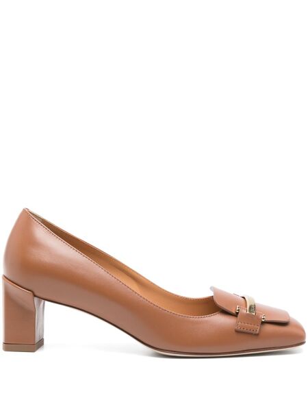  Tod's 50mm Leather Pumps - Brown 