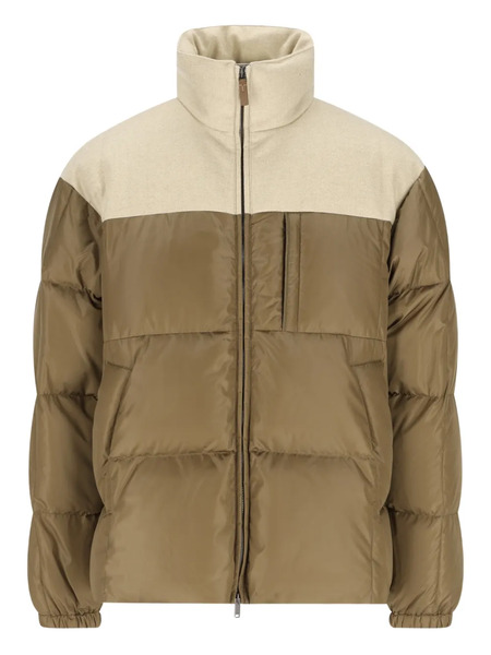  Tod's Panelled Puffer Jacket - Brown 