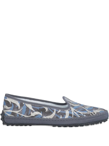  Tod's Printed Loafers - Blue 