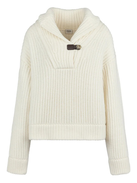  Tod's Ribbed Sweater - White 