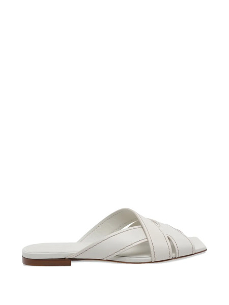  Tod's Square Sandals - White 