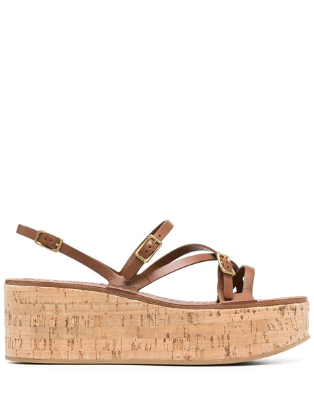  Tod's Strap-detail Platform Sandals - Brown 