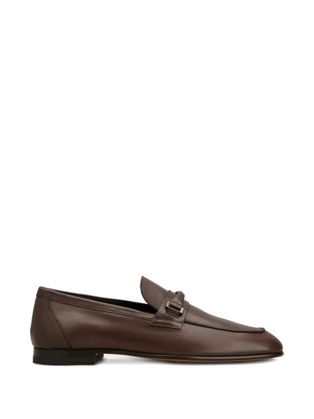  Tod's Strap Leather Loafers - Brown 