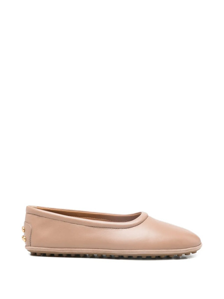  Tod's Stud-detail Ballet Flat - Neutrals 