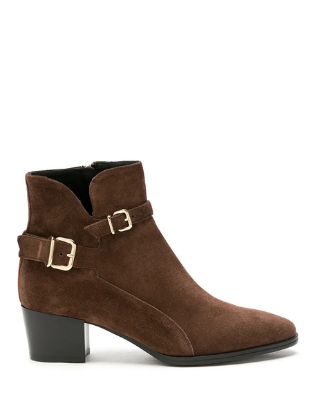  Tod's Suede Biker Boots - Brown 