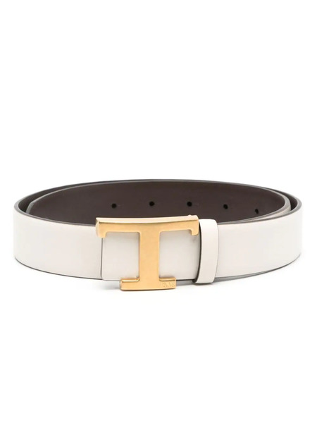  Tod's T Timeless Reversuble Belt - White 
