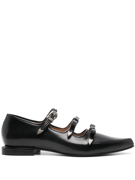  Toga Pulla Buckled Ballet Flats - Black 