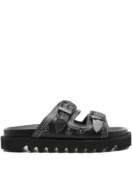  Toga Pulla Embellished-buckle Sandals - Black 