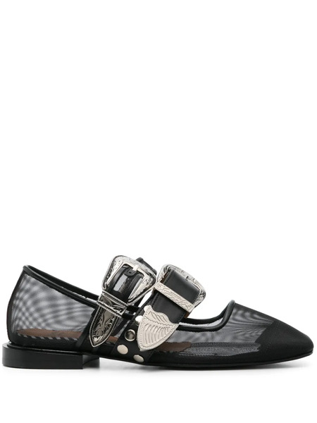  Toga Pulla Mesh Ballet Flat - Black 