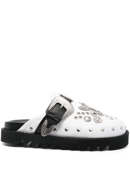  Toga Pulla Metal-eyelet Mules - White 