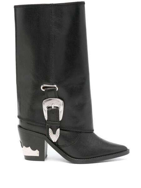  Toga Pulla 70mm Buckle-detailed Boots - Black 