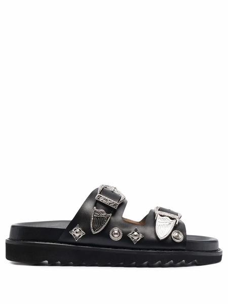  Toga Pulla Side-buckle Sandals - Black 