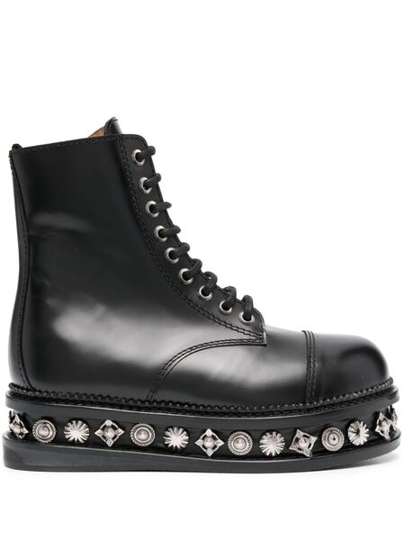  Toga Pulla Stud-embellished Leather Boots - Black 