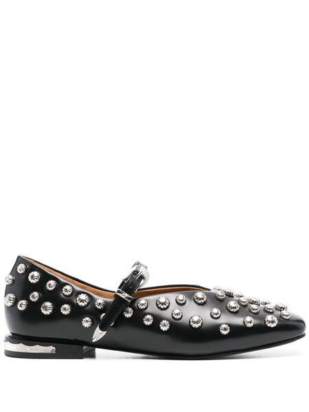  Toga Pulla Studded Ballet Flats - Black 