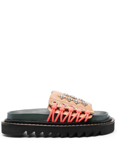  Toga Pulla Studded Platform Sandals - Neutrals 