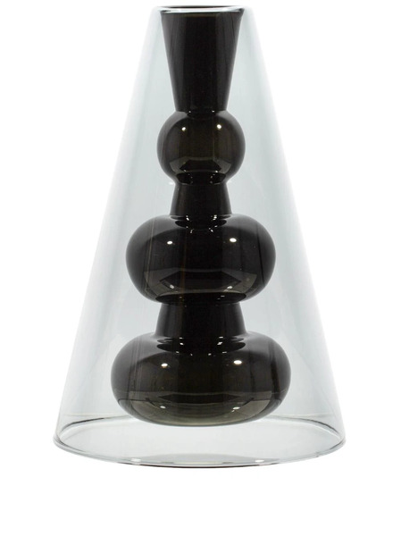  Tom Dixon Bump Vase Cone - Black 