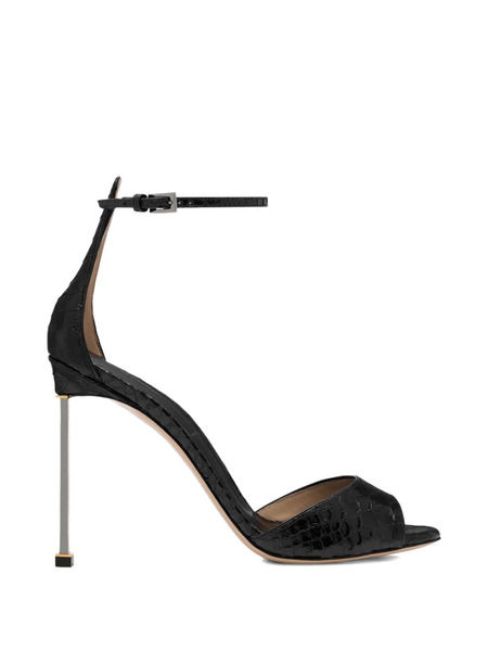  Tom Ford Ankle Strap Heeled Sandals - Black 