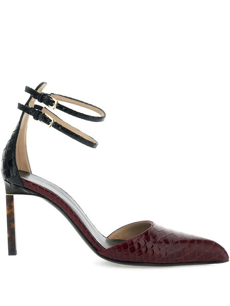  Tom Ford Ankle Strap Stiletto Heel Pumps - Red 