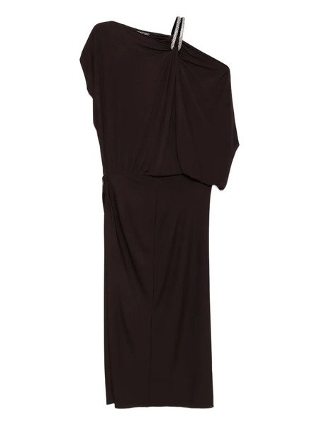  Tom Ford Asymmetric Dress - Brown 
