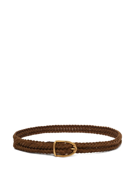  Tom Ford Braided Leather Belt - Brown 