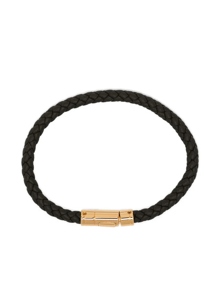  Tom Ford Braided Leather Bracelet - Green 