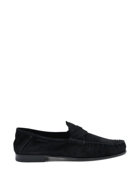  Tom Ford Braided-strap Suede Loafers - Black 