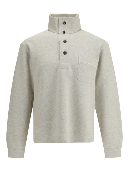  Tom Ford Button Chest-pocket Sweatshirt - Grey 