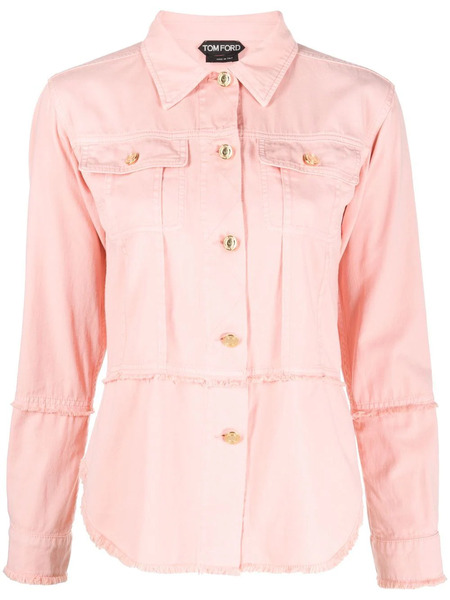  Tom Ford Button-front Denim Shirt - Pink 