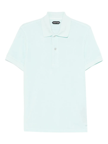  Tom Ford Button Polo Shirt - Blue 