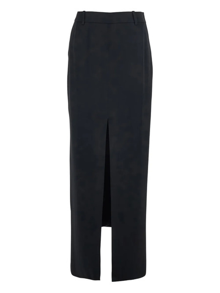  Tom Ford Button Slit Maxi Skirt - Black 