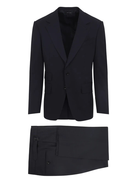  Tom Ford Button Wool Suit - Blue 