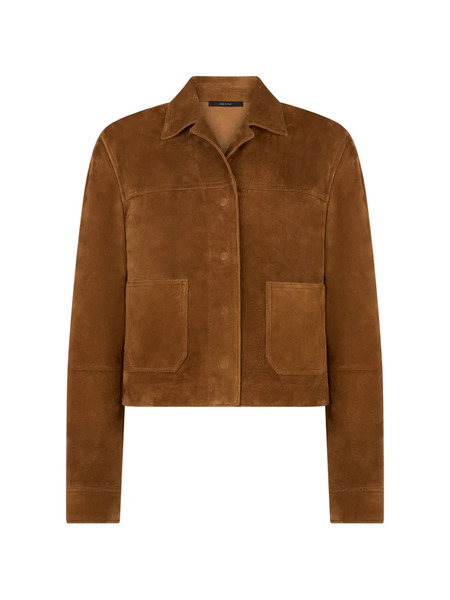  Tom Ford Buttoned-up Suede Jacket - Brown 
