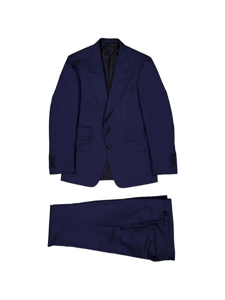  Tom Ford Buttoned Wool Suit - Blue 