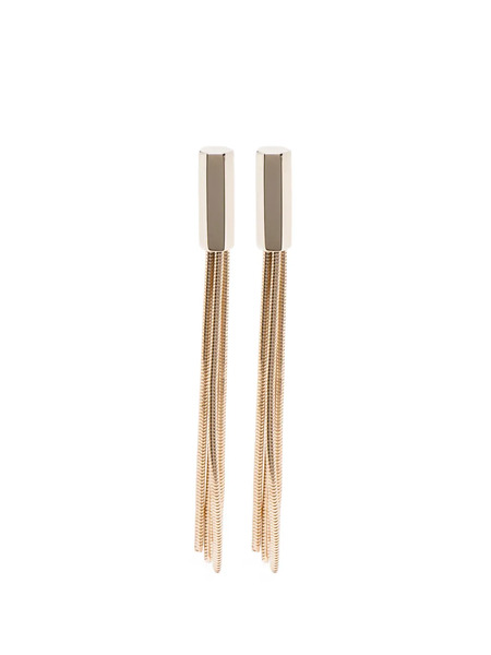  Tom Ford Chain Tassel Earrings - Gold 