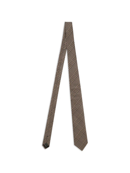  Tom Ford Checked Tie - Brown 
