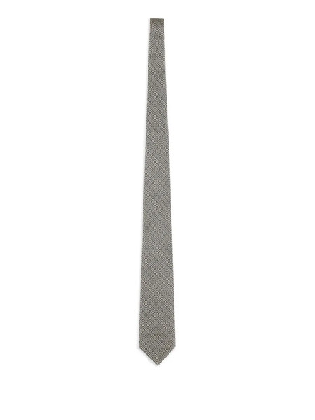  Tom Ford Checked Tie - White 