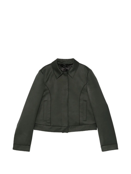  Tom Ford Collar Crop Jacket - Green 