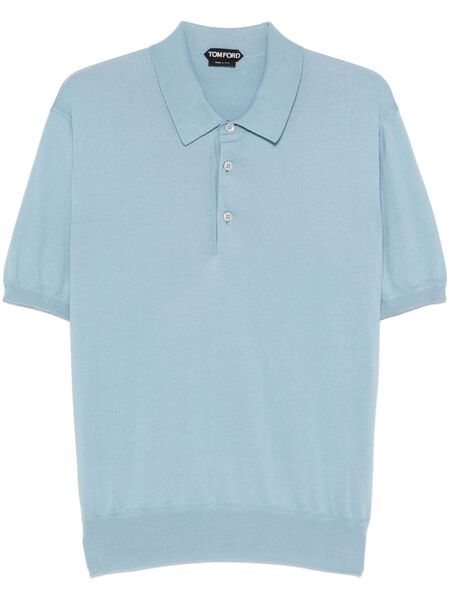  Tom Ford Cotton Polo Shirt - Blue 