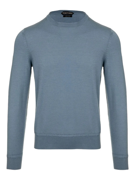  Tom Ford Crew-neck Top - Blue 