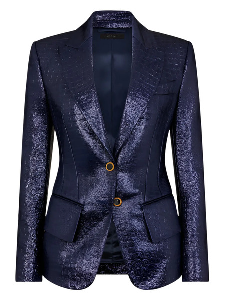  Tom Ford Crocodile-embossed Blazer - Purple 