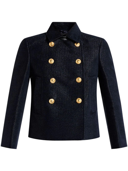  Tom Ford Cropped Peacoat - Black 