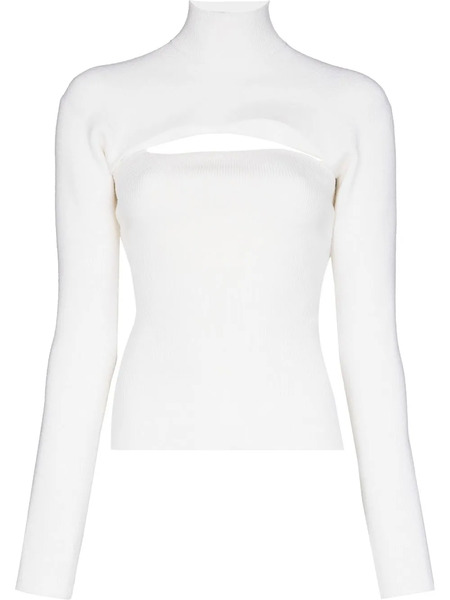  Tom Ford Cut-out Virgin Wool-blend Jumper - Neutrals 