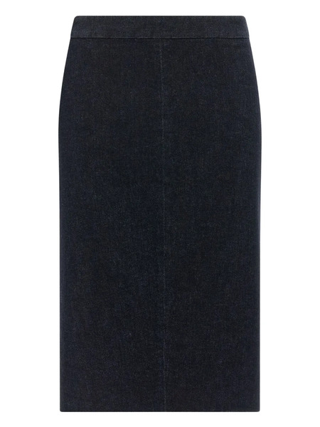  Tom Ford Denim Midi Skirt - Blue 