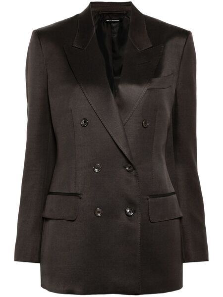  Tom Ford Double-breasted Blazer - Brown 