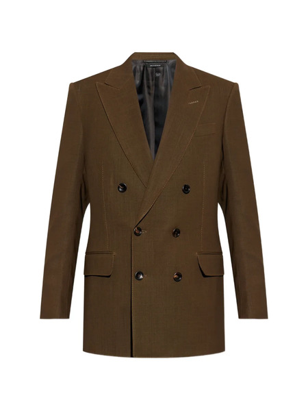  Tom Ford Double-breasted Blazer - Brown 