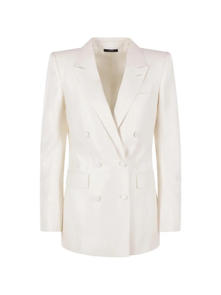  Tom Ford Double-breasted Pinstripe Blazer - White 